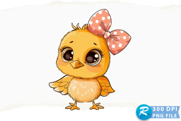 A Cute Chicken Clipart PNG Design for Graphics and Crafts