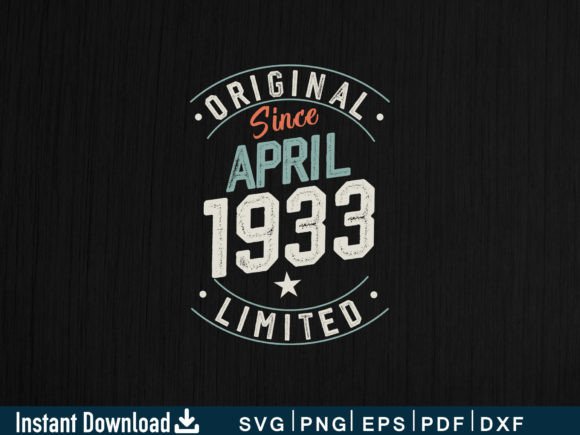 April 1933 Gifts 91st Birthday Gift Graphics and Crafts Review