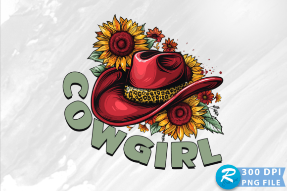 Cowgirl PNG Design Graphics for Crafts