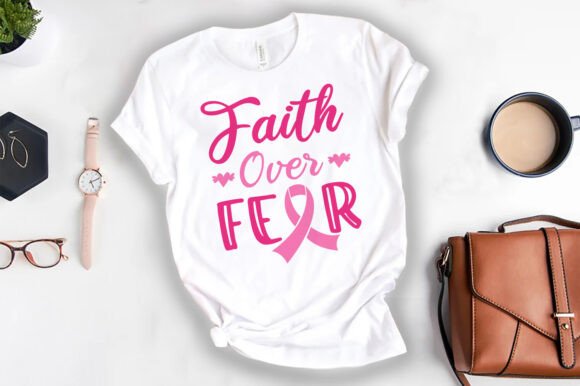 Faith over Fear Cancer Awareness T-shirt Graphics and Crafts Review