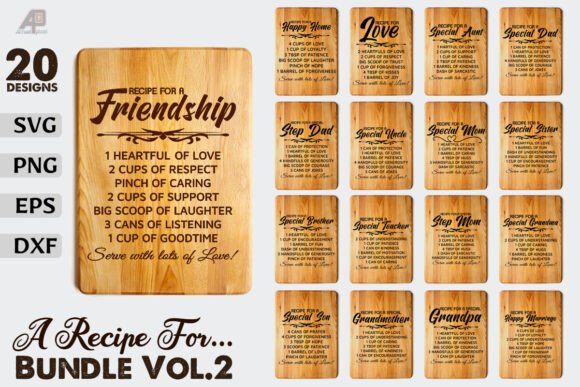 Family Recipe Funny Quotes Design Bundle for Graphics and Crafts