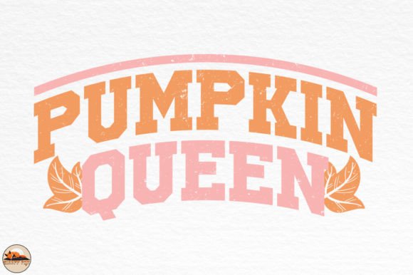 Pumpkin Queen, Retro Fall Autumn Tshirt Graphics and Crafts