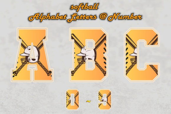Softball Alphabet Doodle Letter Png Graphics and Crafts Review