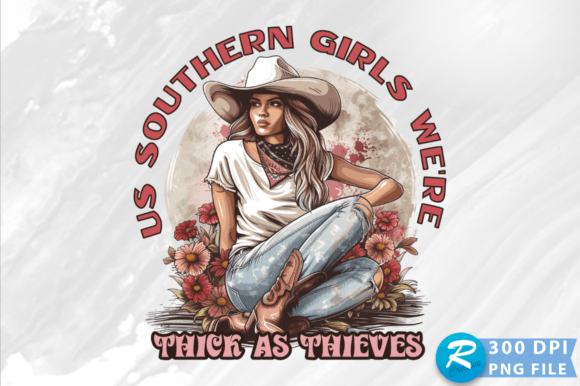 Us Southern Girls Were Thick As Thieves Graphics for Crafts